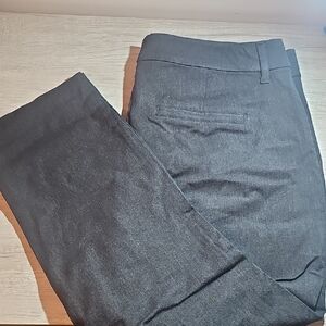 Old Navy Charcoal High-Rise Pixie Pants